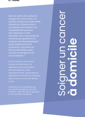 Fiche Soigner Cancer Domicile