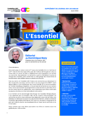 Page de garde du document spécifiant la répartitions financières pour l'année 2023