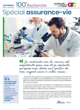 Journal 100% Recherche N35 Spécial Assurance Vie Fondation Arc