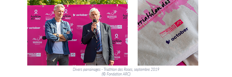 Divers Parrainages - Triathlon des Roses, Septembre 2019 - Fondation ARC