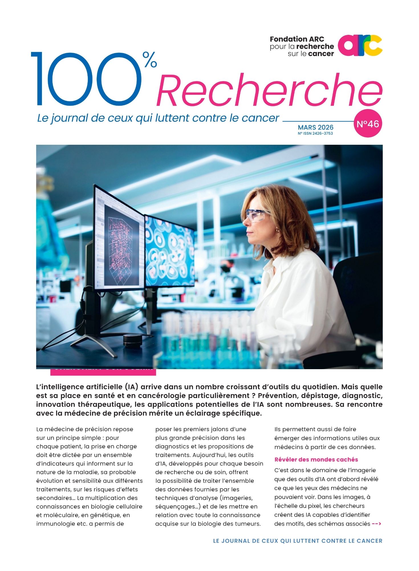 Couverture du journal 100% Recherche numéro 46