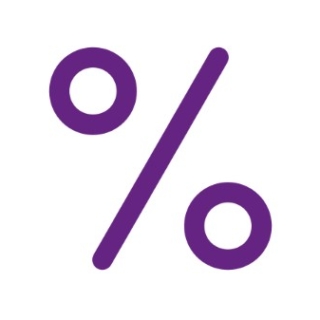 Picto Percent Violet